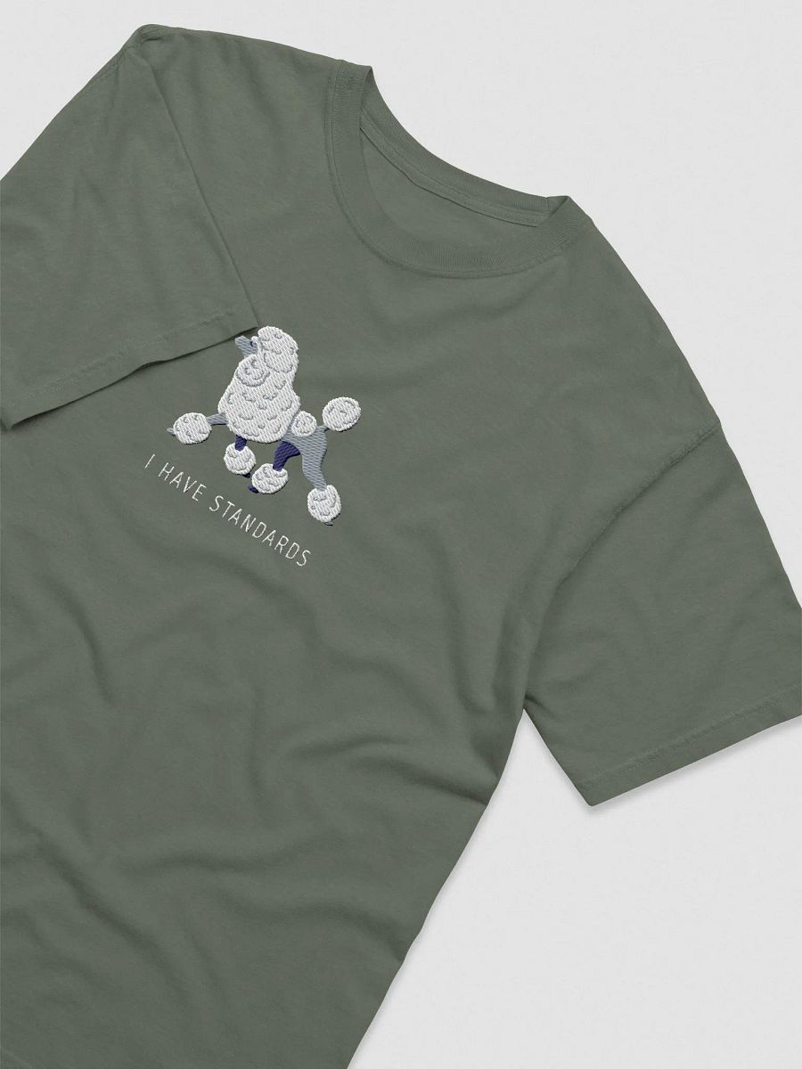 I Have Standards T-Shirt(Embroidered) of a Standard Poodle(White) product image (5)