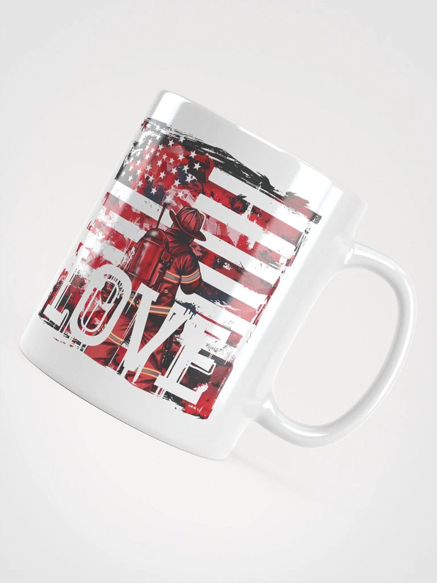 American Flag Firefighter Love Mug product image (5)