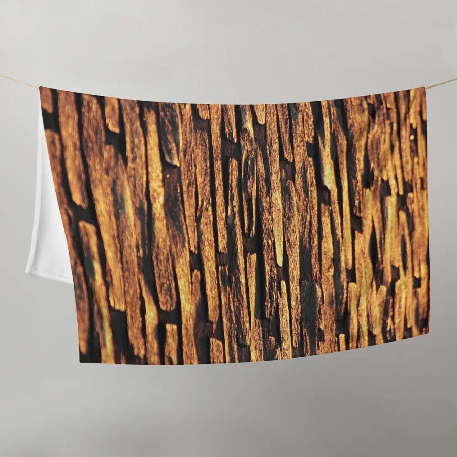Golden Glow Stone Throw Blanket product image (9)