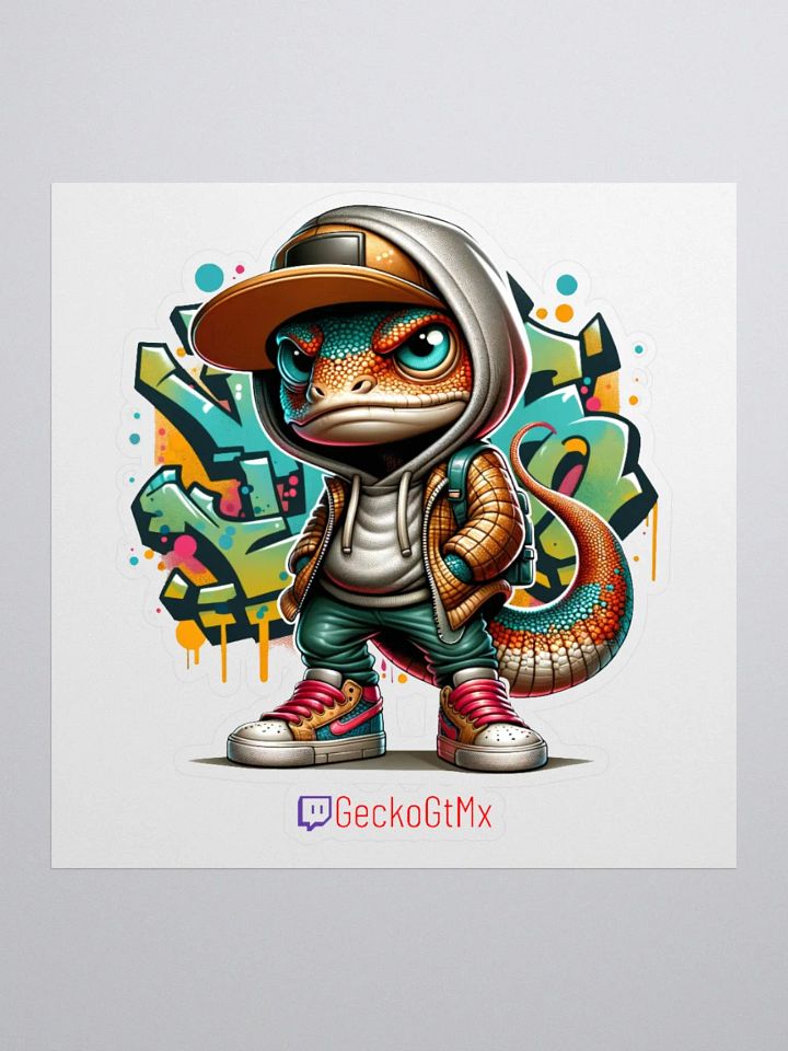 Graffiti Gecko Kiss Cut Stickers product image (3)