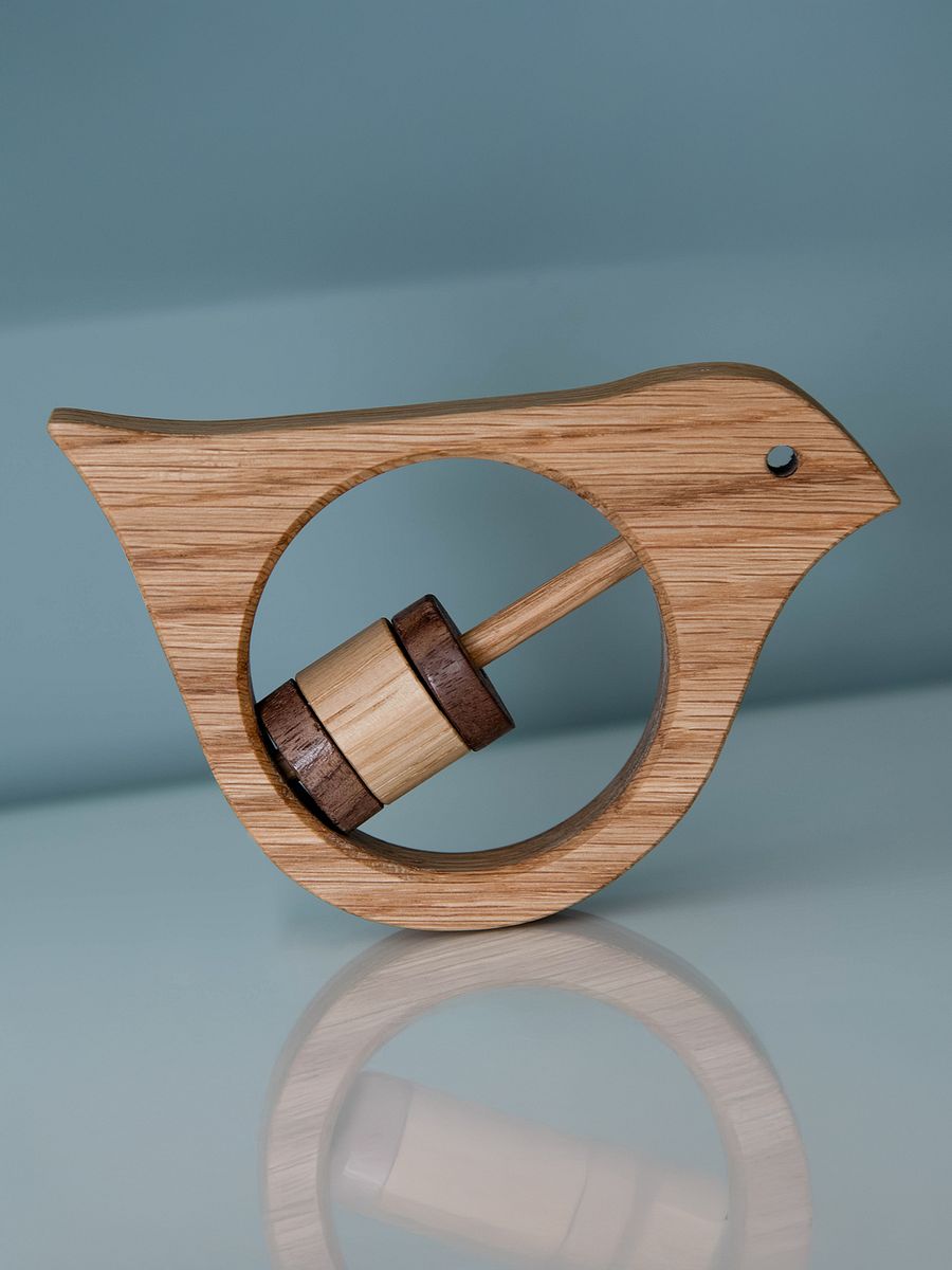 Bird Wooden Baby Rattle Toy | Digital Plans product image (2)