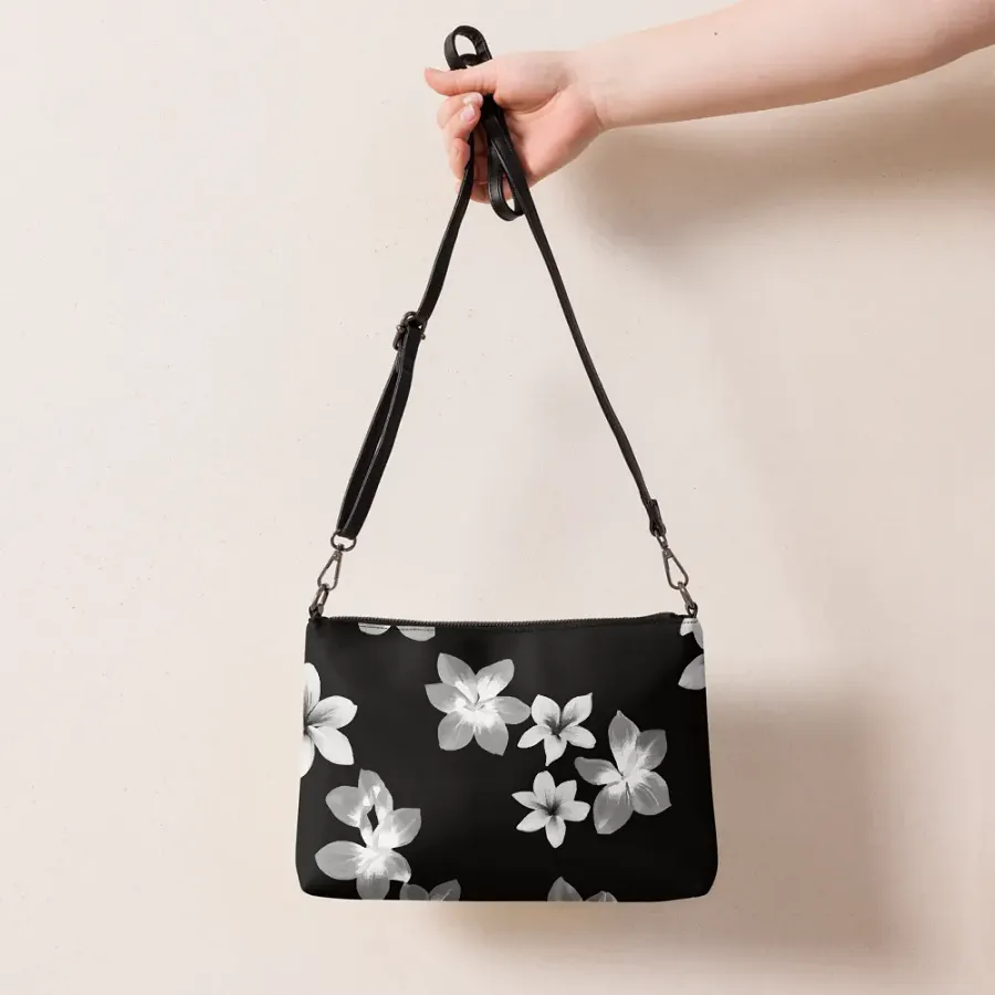 Volcanic Ash Caribbean Flower Print | Crossbody Bag product image (7)