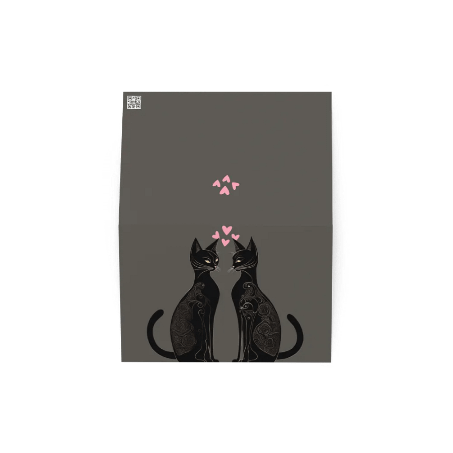 PINK HEART BLACK LOVE CATS product image (8)