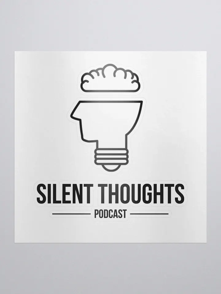 Silent Thoughts Sticker product image (1)