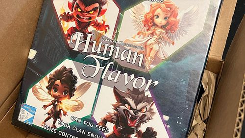 The full-fledged prototype of my HUMAN FLAVOR board game arrived and it looks fantastic!

Thanks to @thegamecrafter for doing...