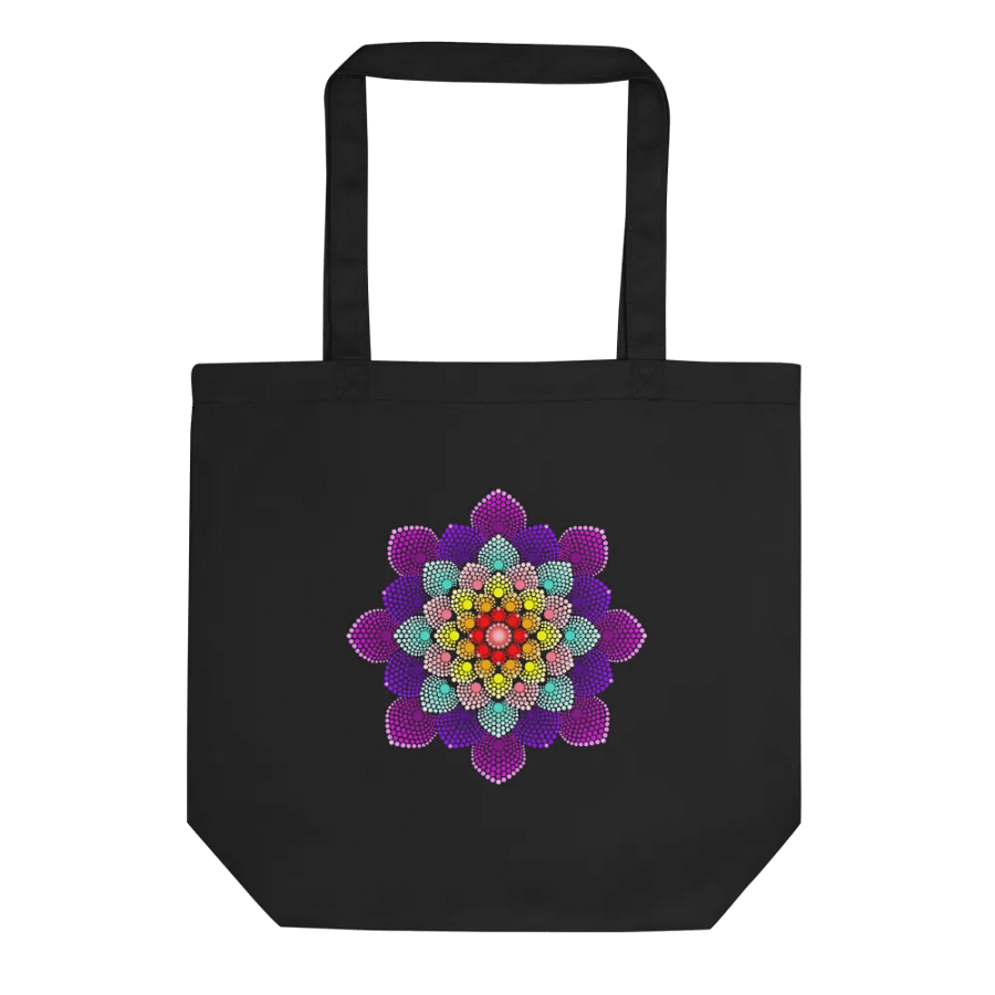Colorful Dot Mandala Eco-Friendly Tote Bag product image (4)