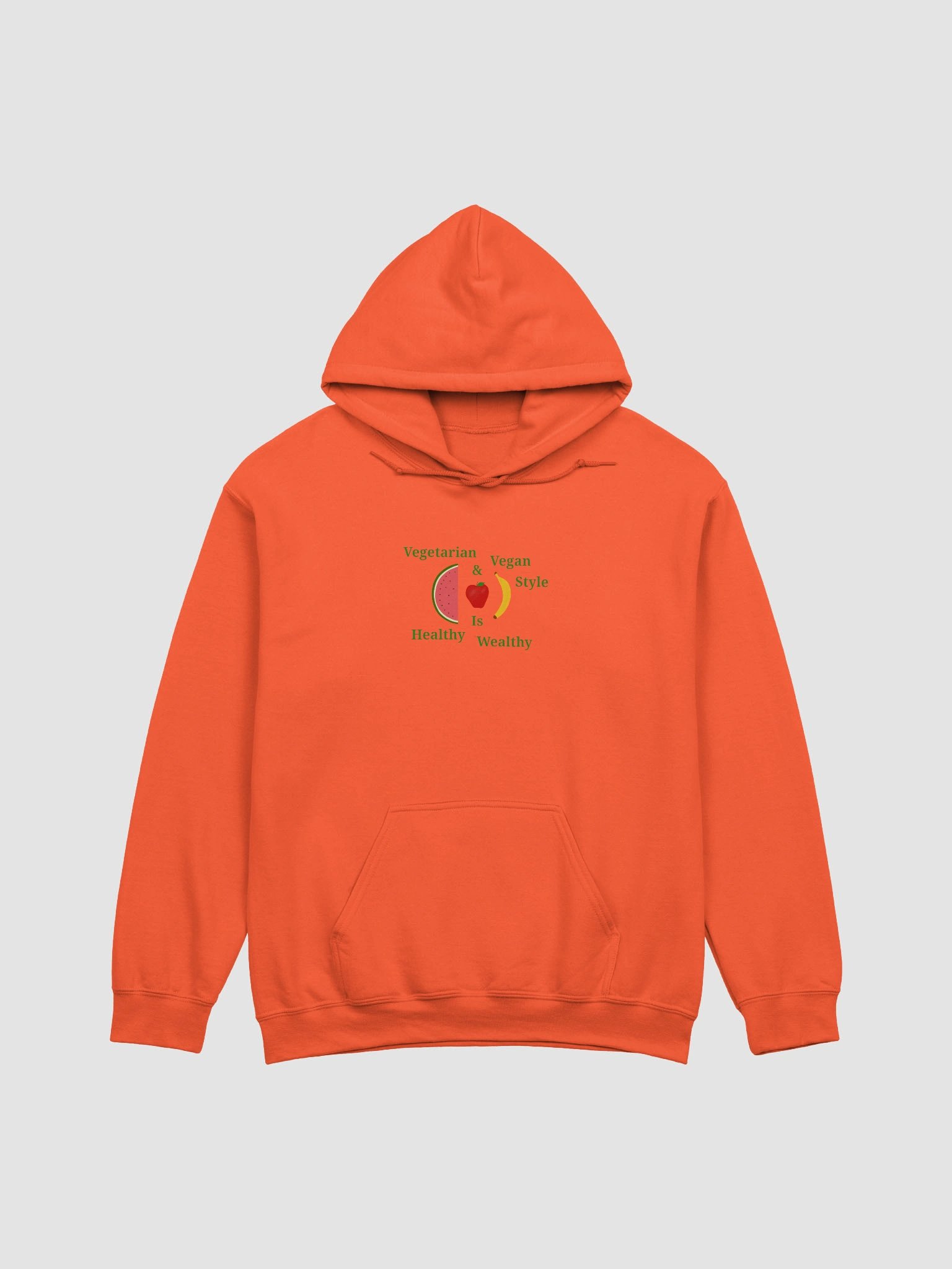 Healthy Wealthy Veggie Vibes Hoodie product image (1)