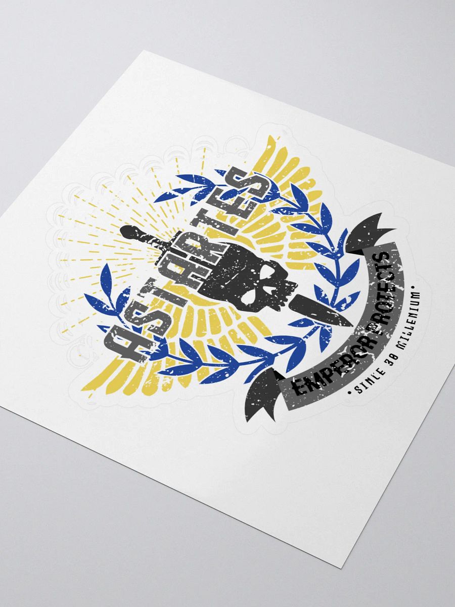 Astartes Retro Badge Kiss-Cut Sticker – Warhammer 40K Style product image (3)