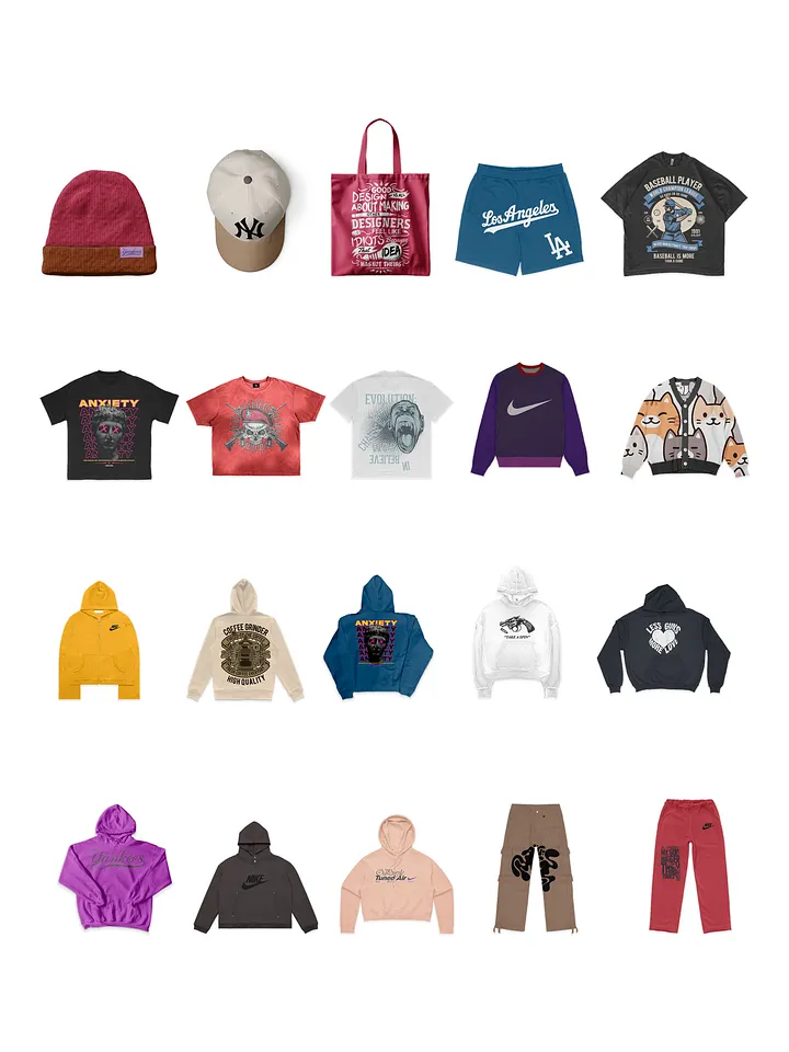 Realistic Clothing Mockups Bundle product image (2)