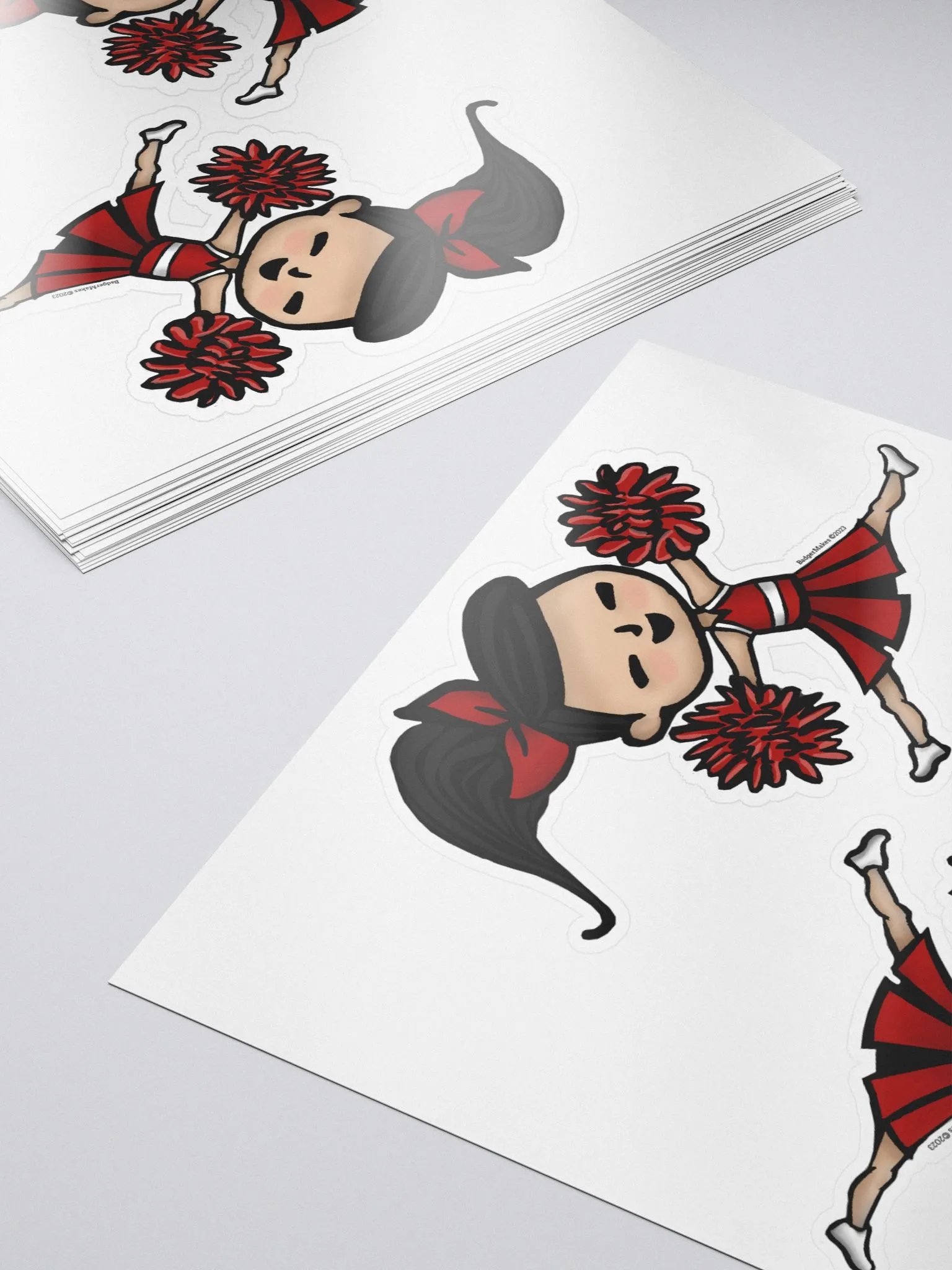 Kawaii Cheerleader - 2 Stickers product image (5)