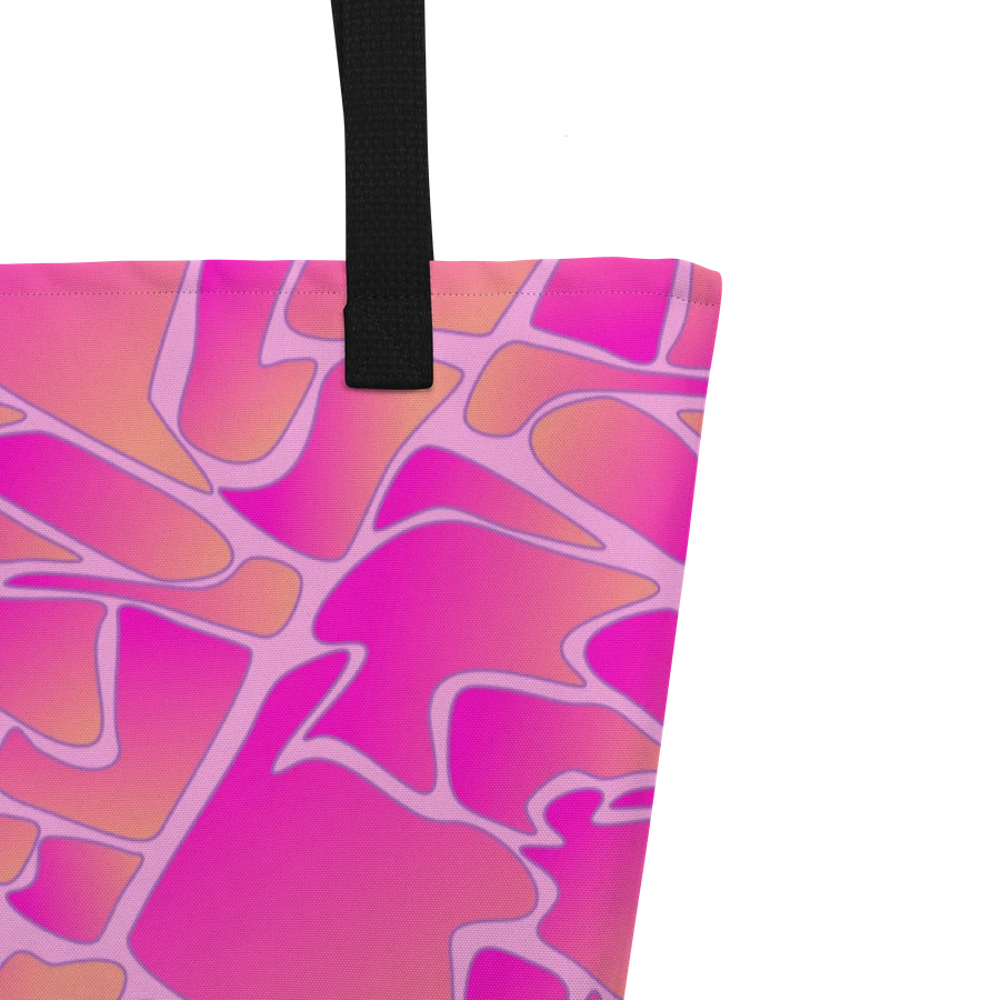 Crazy Paving Pink Pattern All Over Print Tote product image (3)