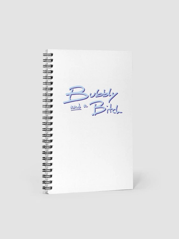 Bubbly and a B*tch (blue and purple shadow design) noteboo product image (1)