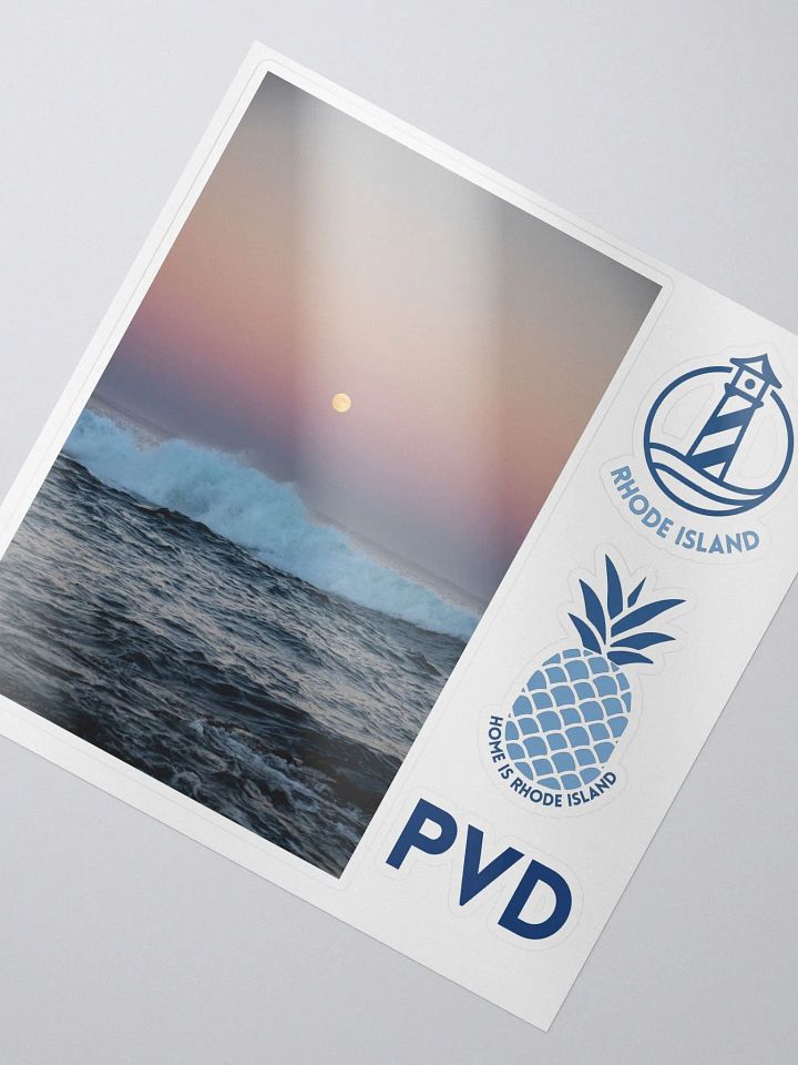 Moon Over the Cliff Walk Sticker Pack product image (2)