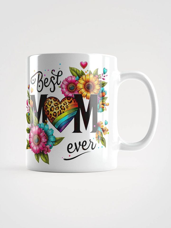 Leopard Heart Floral Best Mom Mug product image (1)