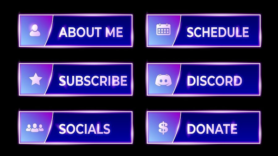 Neon Twitch Panels product image (1)