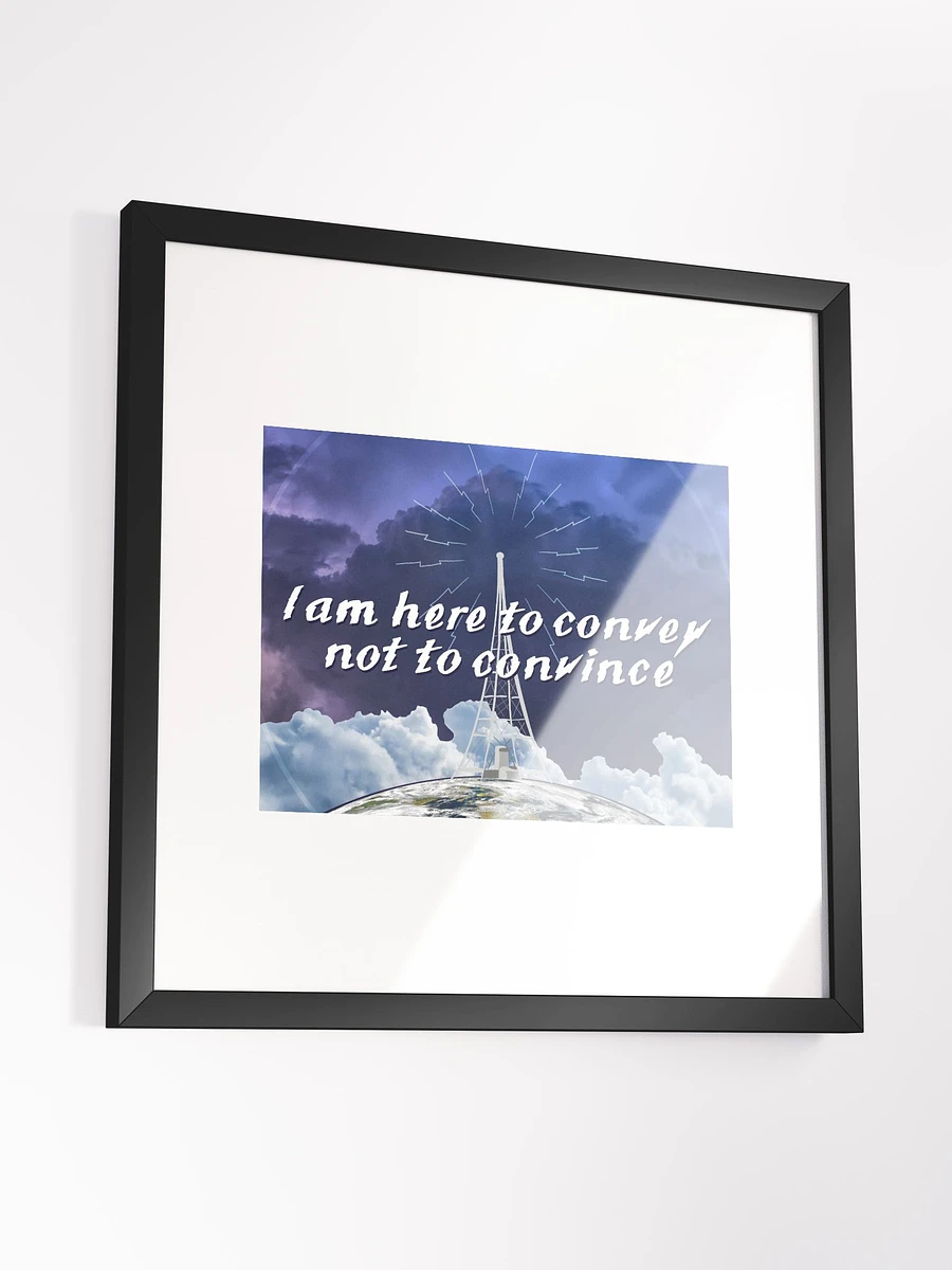 Convey Not Convince Wood Framed Museum Quality Print product image (3)
