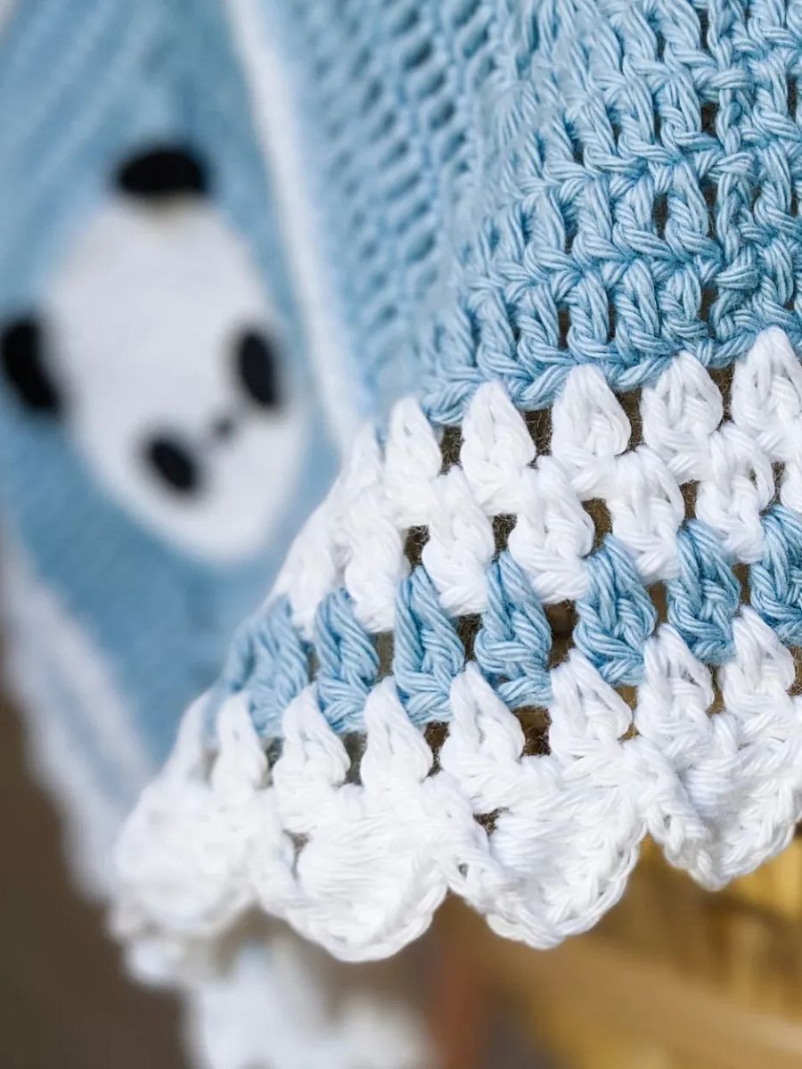 Crochet Pattern: Panda Baby Blanket product image (5)