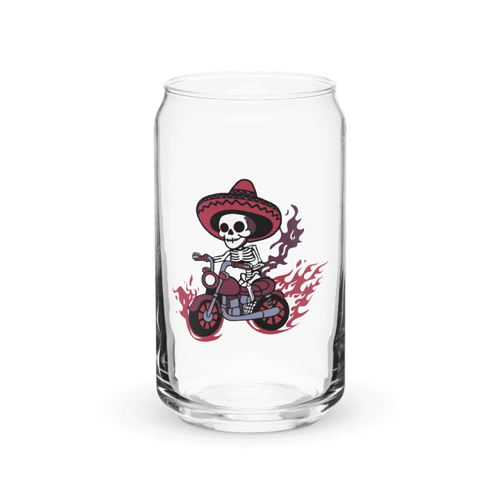 Bone to be Wild 16oz Can-Shaped Drinking Glass product image (1)