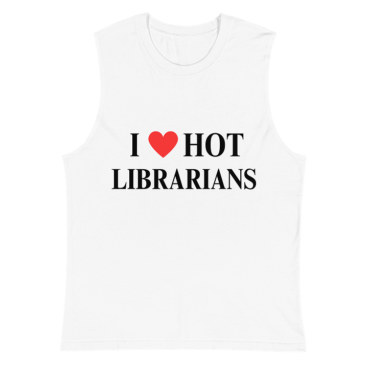 I HEART HOT LIBRARIANS UNISEX TANK product image (1)