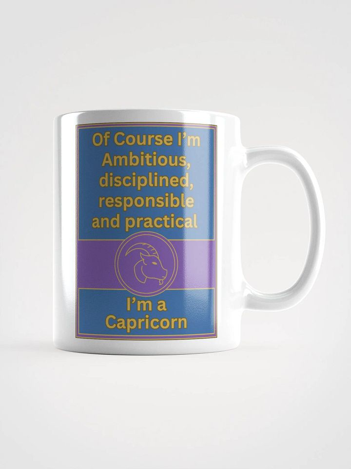 Of Course I’m Capricorn Zodiac Sign Mug, Zodiac Sign Vibes Mug, Capricorn Mug, Astrological Mug product image (1)