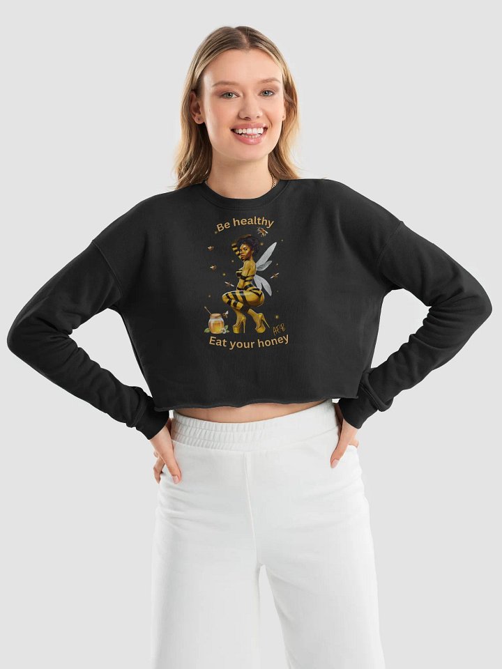 Bee-autiful Buzz Women's Fleece Crop Sweatshirt product image (1)