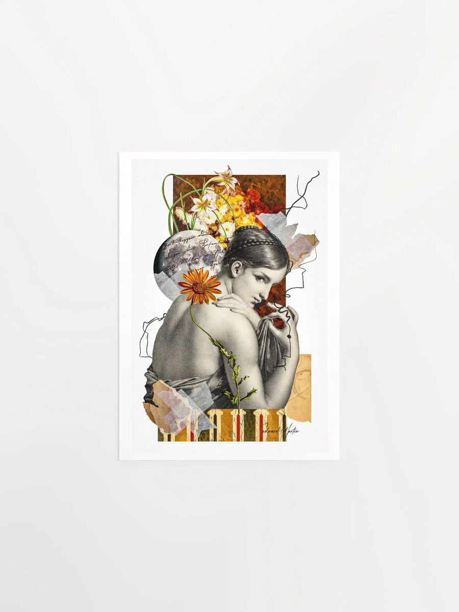 'Lunar Toughts' by Edward Martin-Mixed Media Collage Print product image (2)