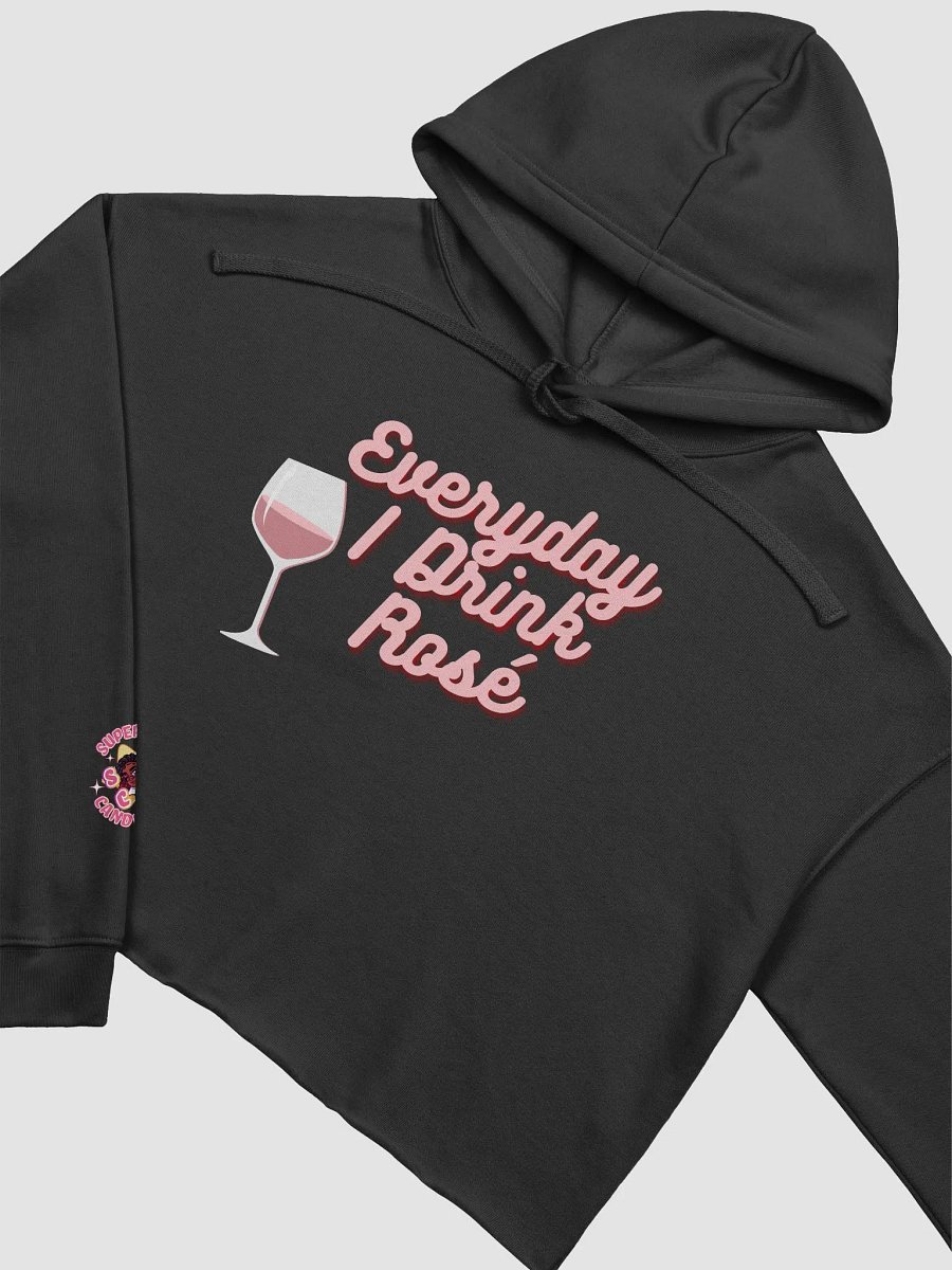 Everyday I Drink Rosé Crop Hoodie product image (3)