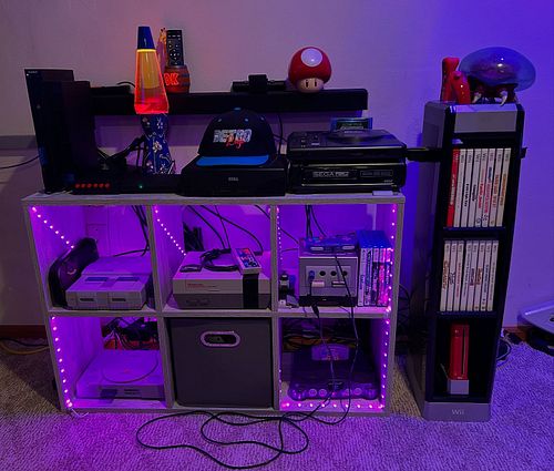 The Retro Wall — All original hardware and all used on live stream shows! 

Which console is your FAVE? Which do you want to ...