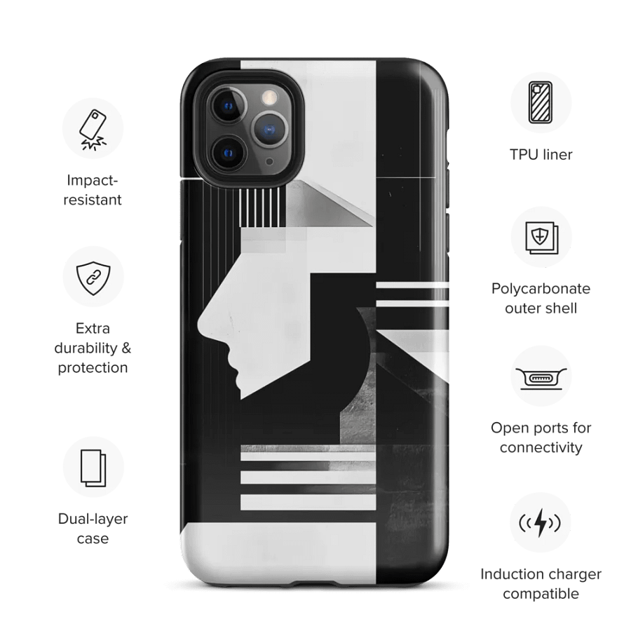 Abstract Persona 005 (Black) (Iphone Tough Case) product image (3)