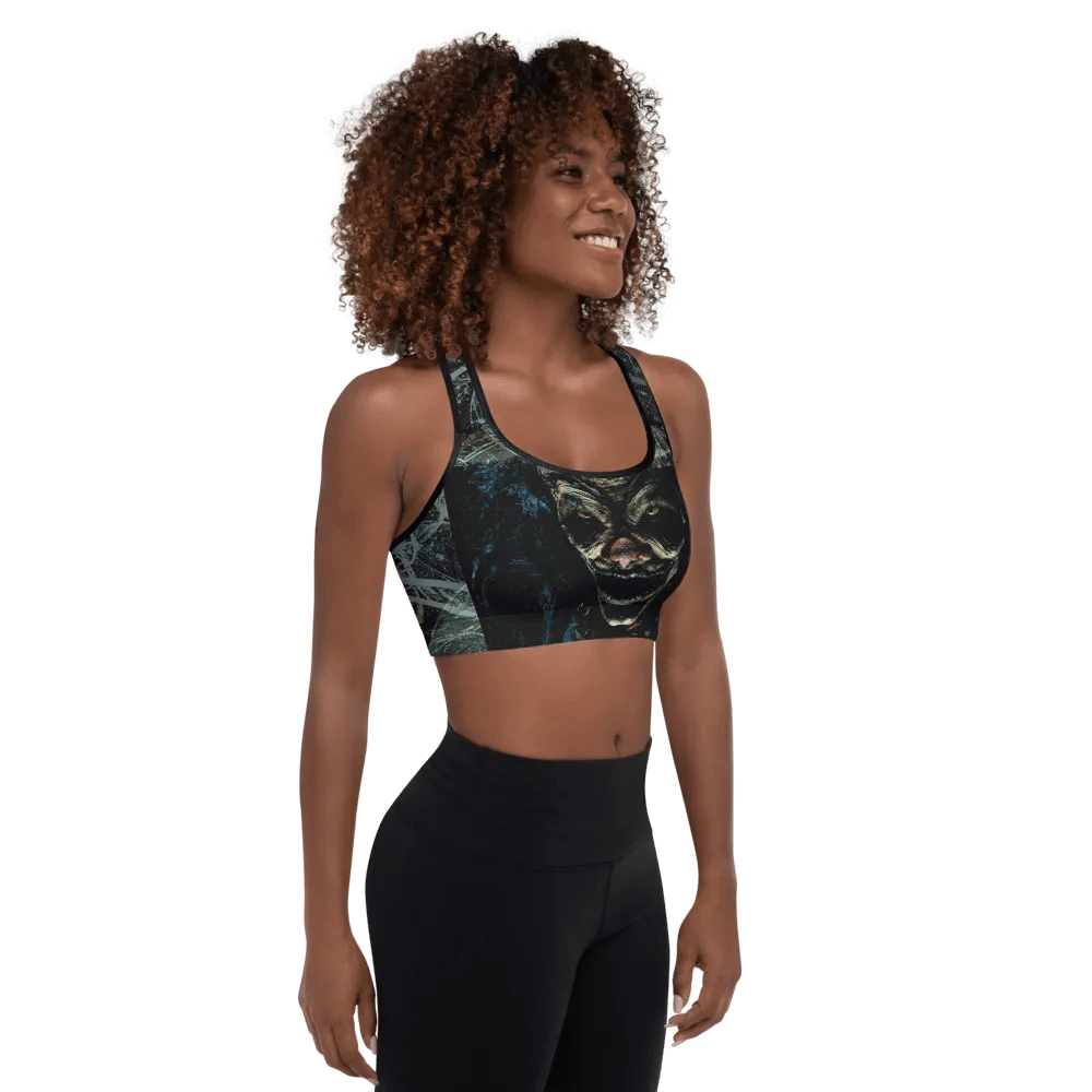 Luminous Reflection Sinister Clown Sports Bra product image (4)