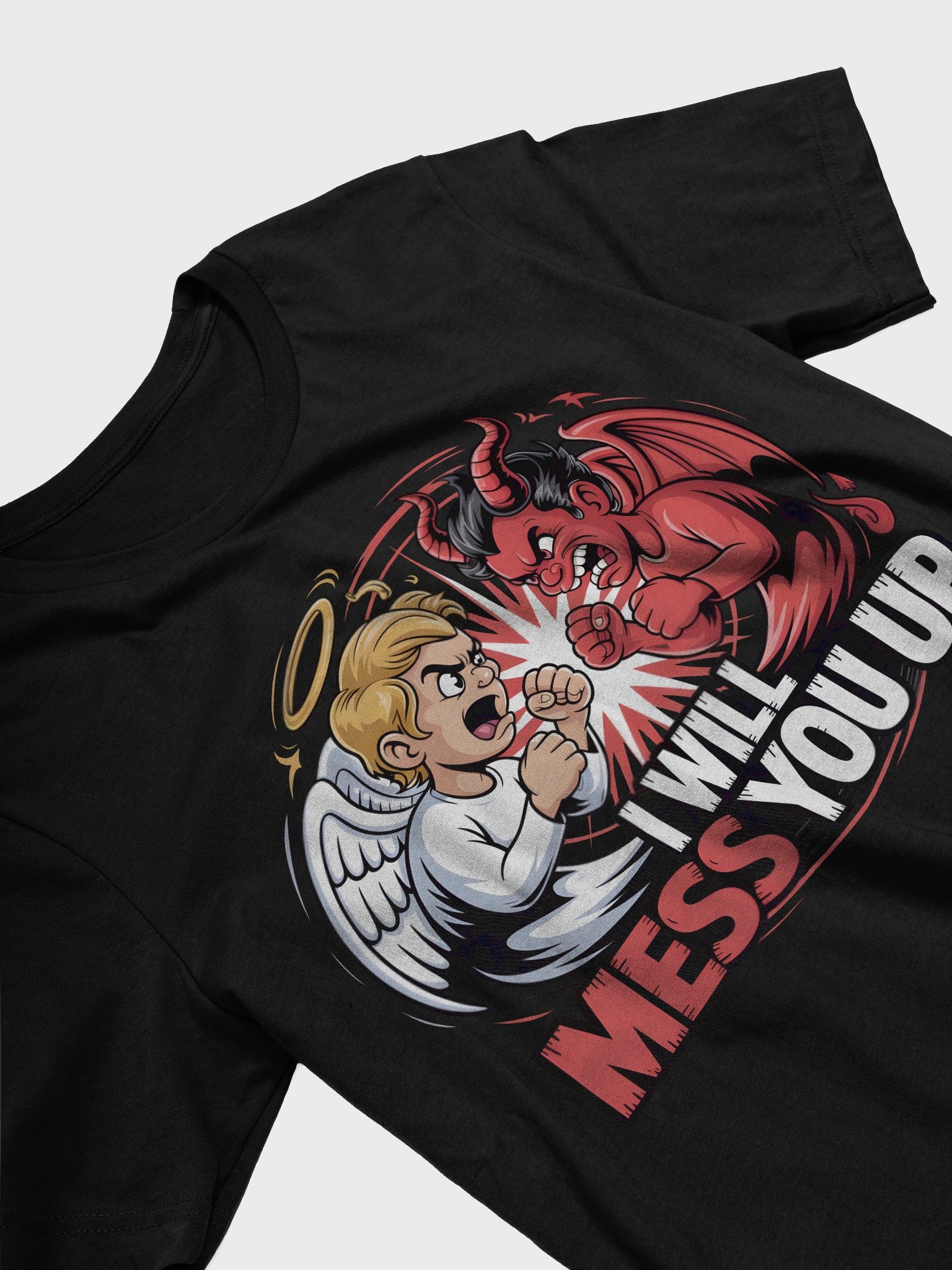 Angel vs. Devil Clenched Fist T-Shirt product image (3)