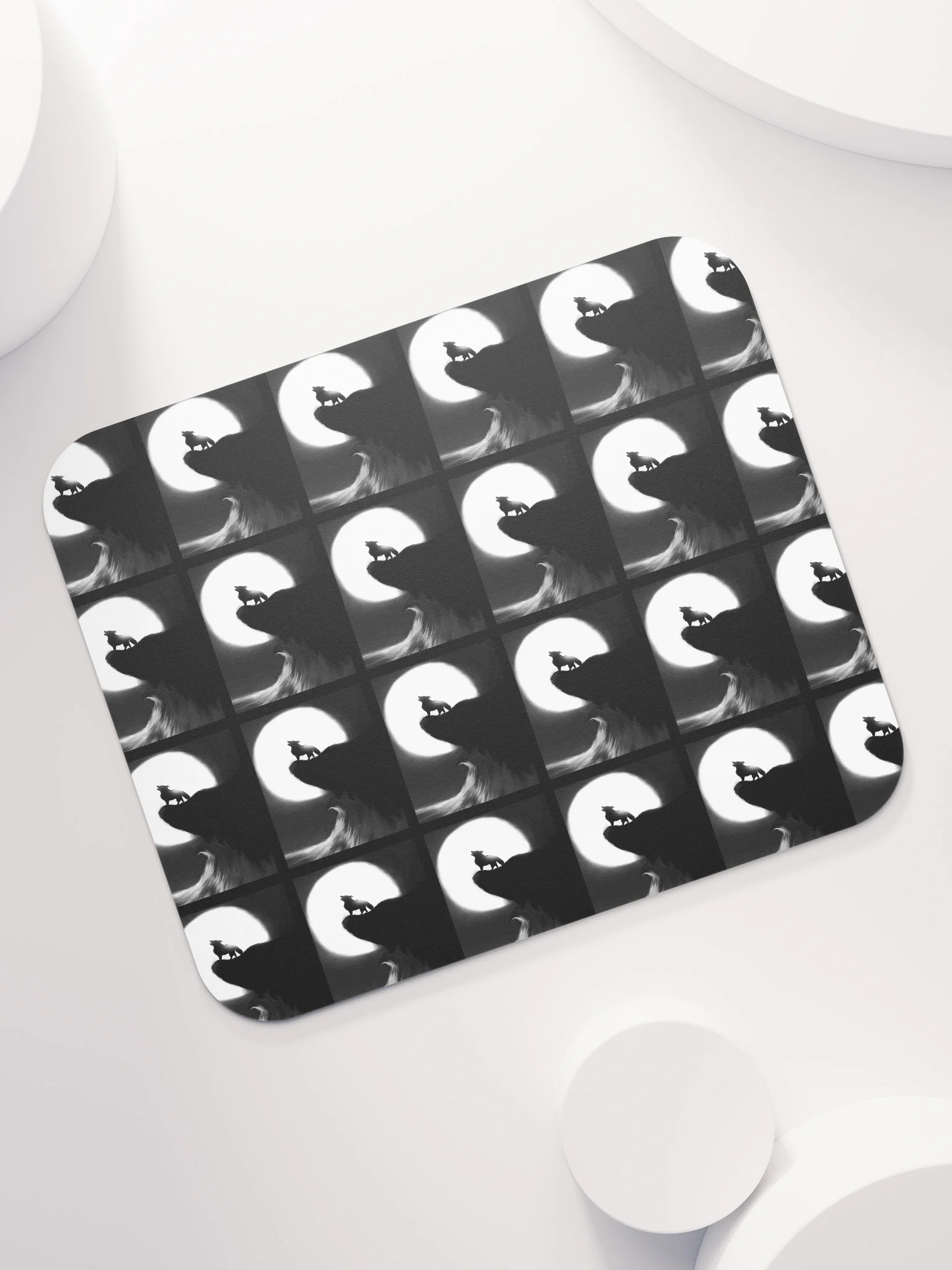 Howling Wolf Moon Mouse Pad product image (7)