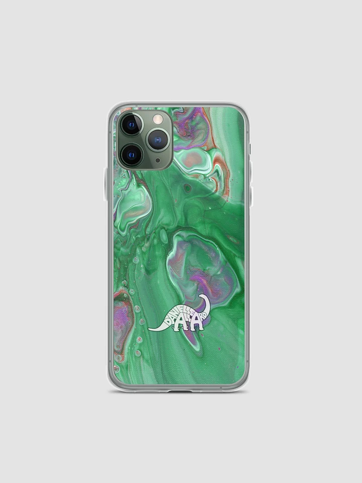 Pickle Green Fluid Acrylic iPhone Case product image (2)
