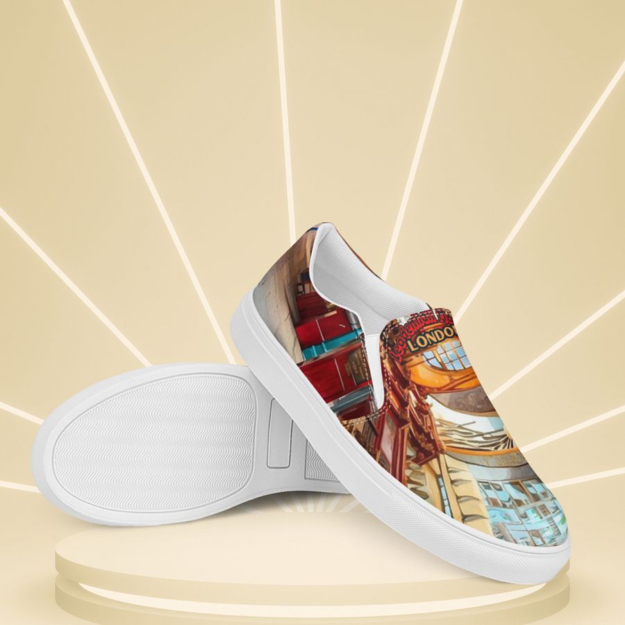 Leadenhall Market London All Over Print Slip On Shoes product image (10)