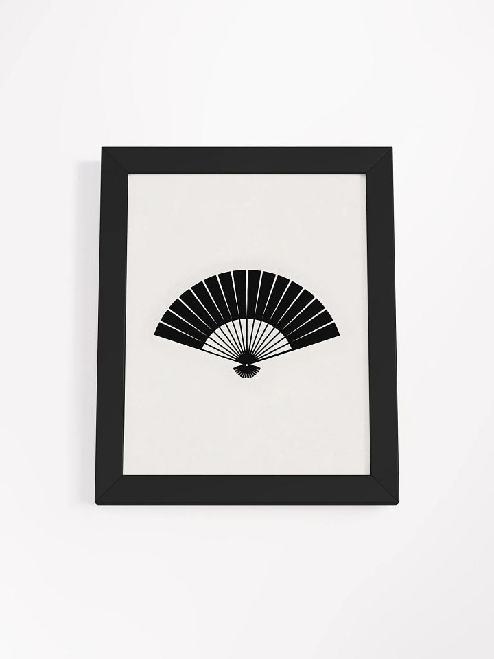 Abstract Fan Framed Print | Minimalist Decorative Wall Art product image (1)
