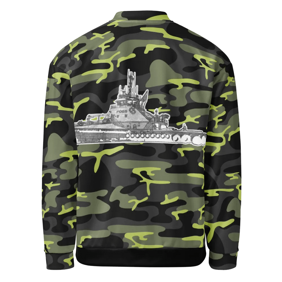 Copy of Twin Anchor Titan tug Green Camouflage Bomber Jacket product image (4)
