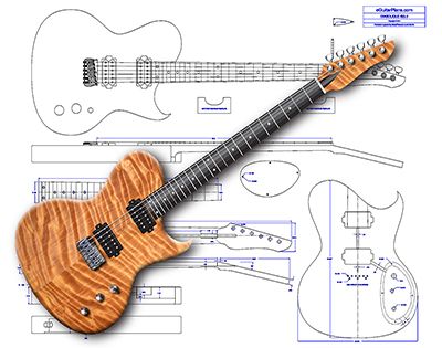 Diabolique 6 String Electric Guitar Plan product image (1)