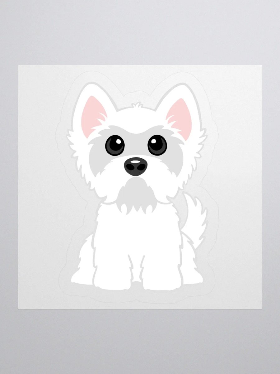 WEST HIGHLAND WHITE TERRIER (WESTIE) PUPPY STICKER product image (2)