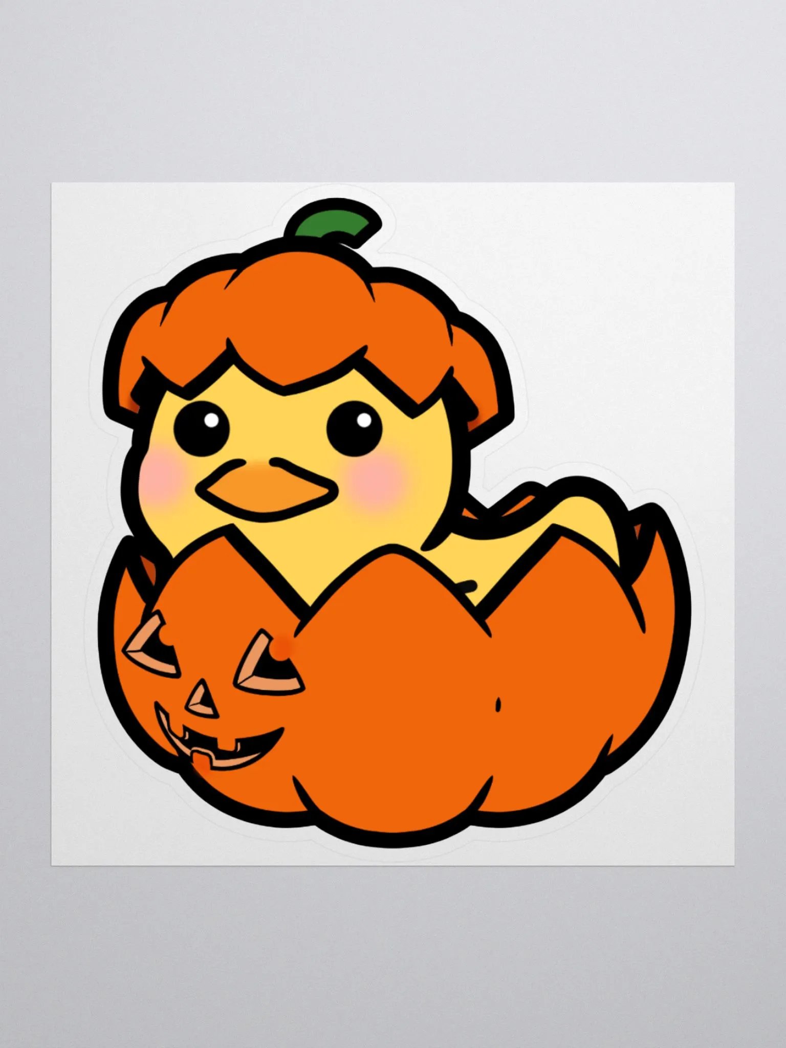 Duck-o'-lantern Sticker product image (1)