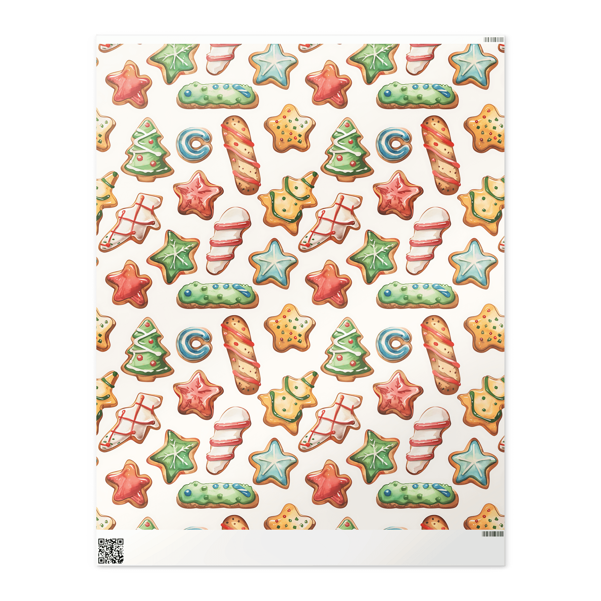 Yummy Cookies Christmas Wrapping Paper product image (2)