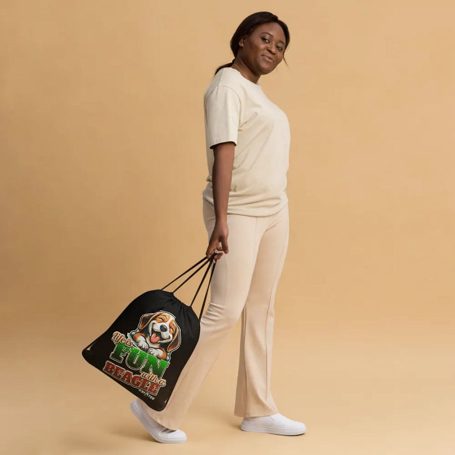 Beagle Bliss Drawstring Bag product image (3)