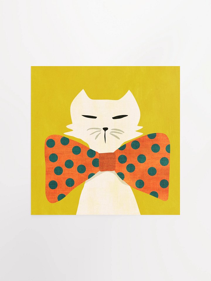 Dapper cat art print product image (1)