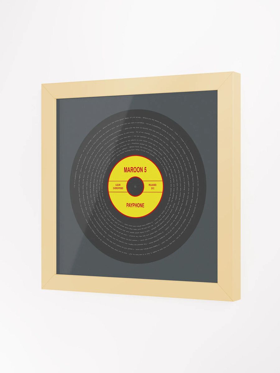 Maroon 5 - Payphone Vinyl Poster product image (25)