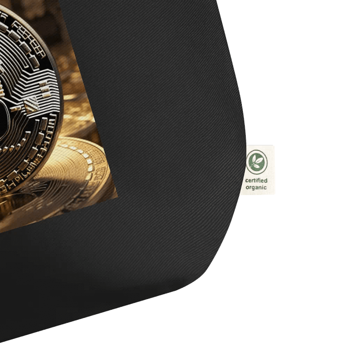 Golden Bitcoin Circuit Coin Tote Bag product image (2)