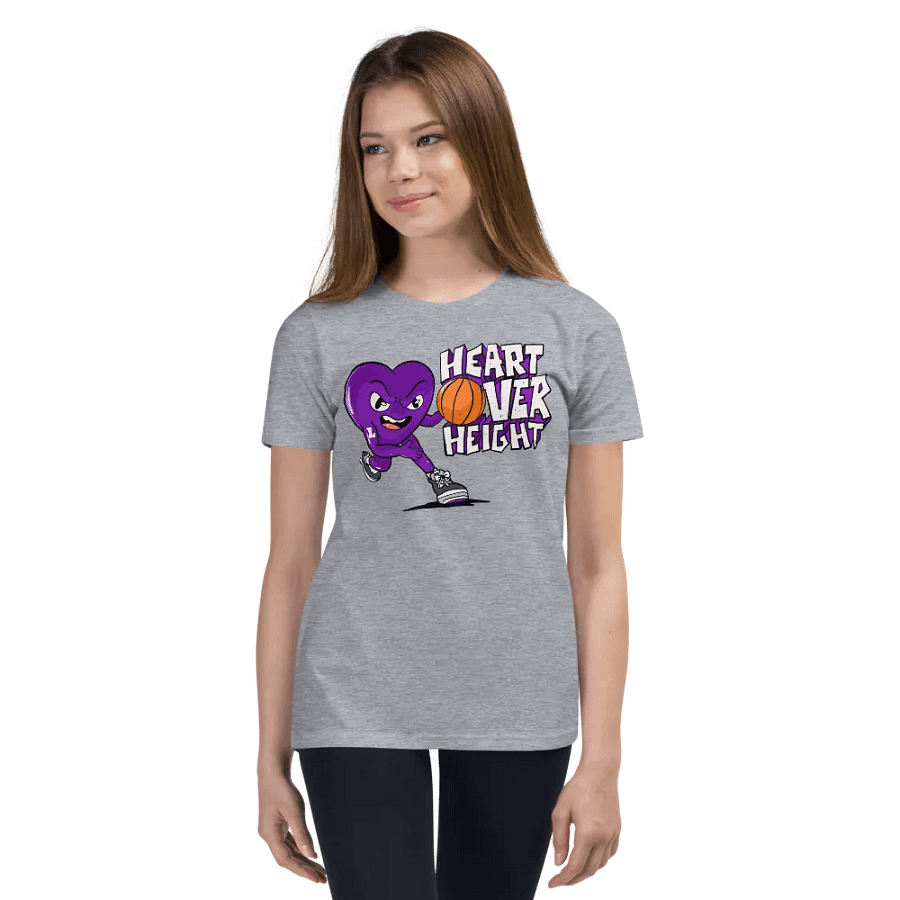 Youth Purple Heart Over Height T-Shirt product image (4)