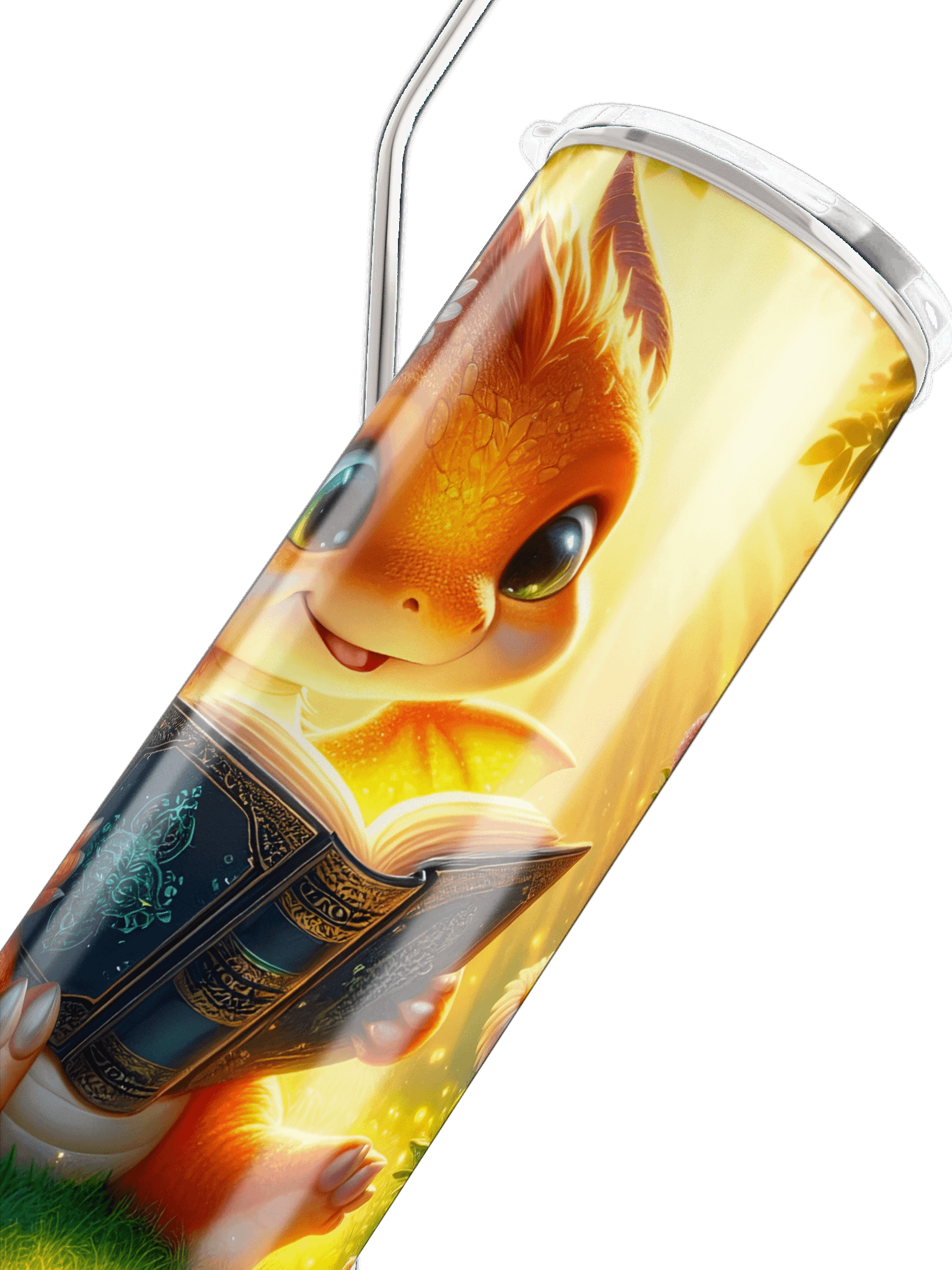 Not for Bookworms - Book Dragons Only (Gold) 20 oz. Tumbler product image (7)