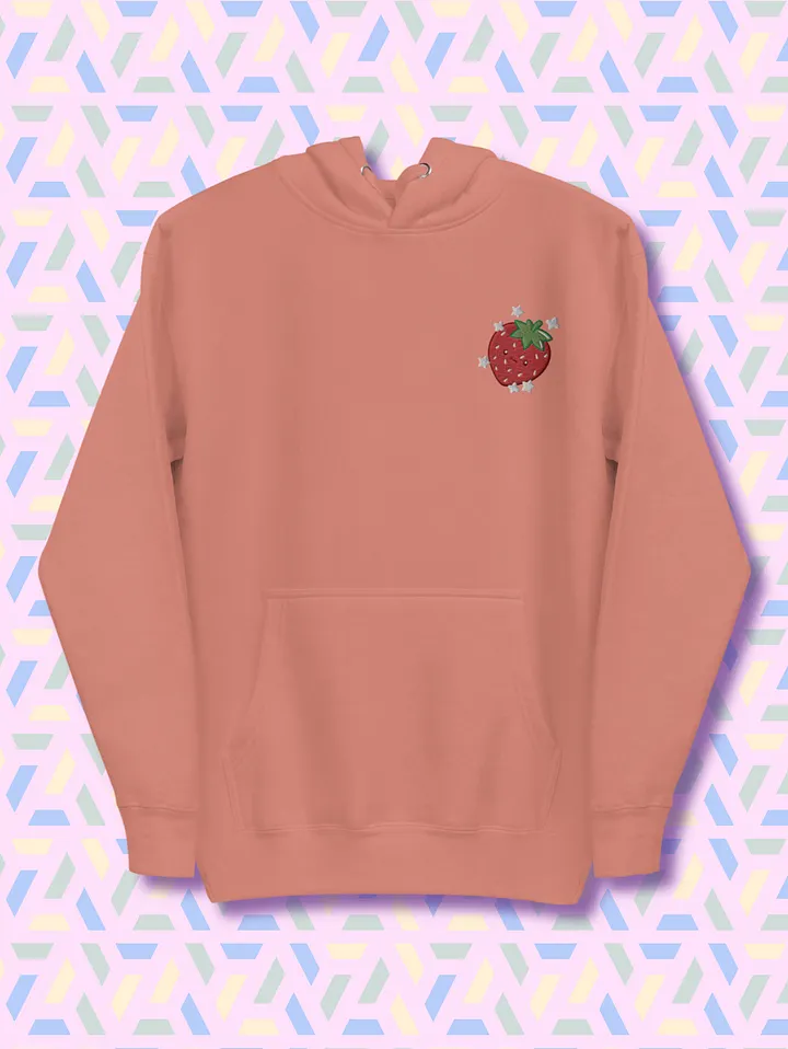 Whimsical Strawberry Embroidered Hoodie product image (1)