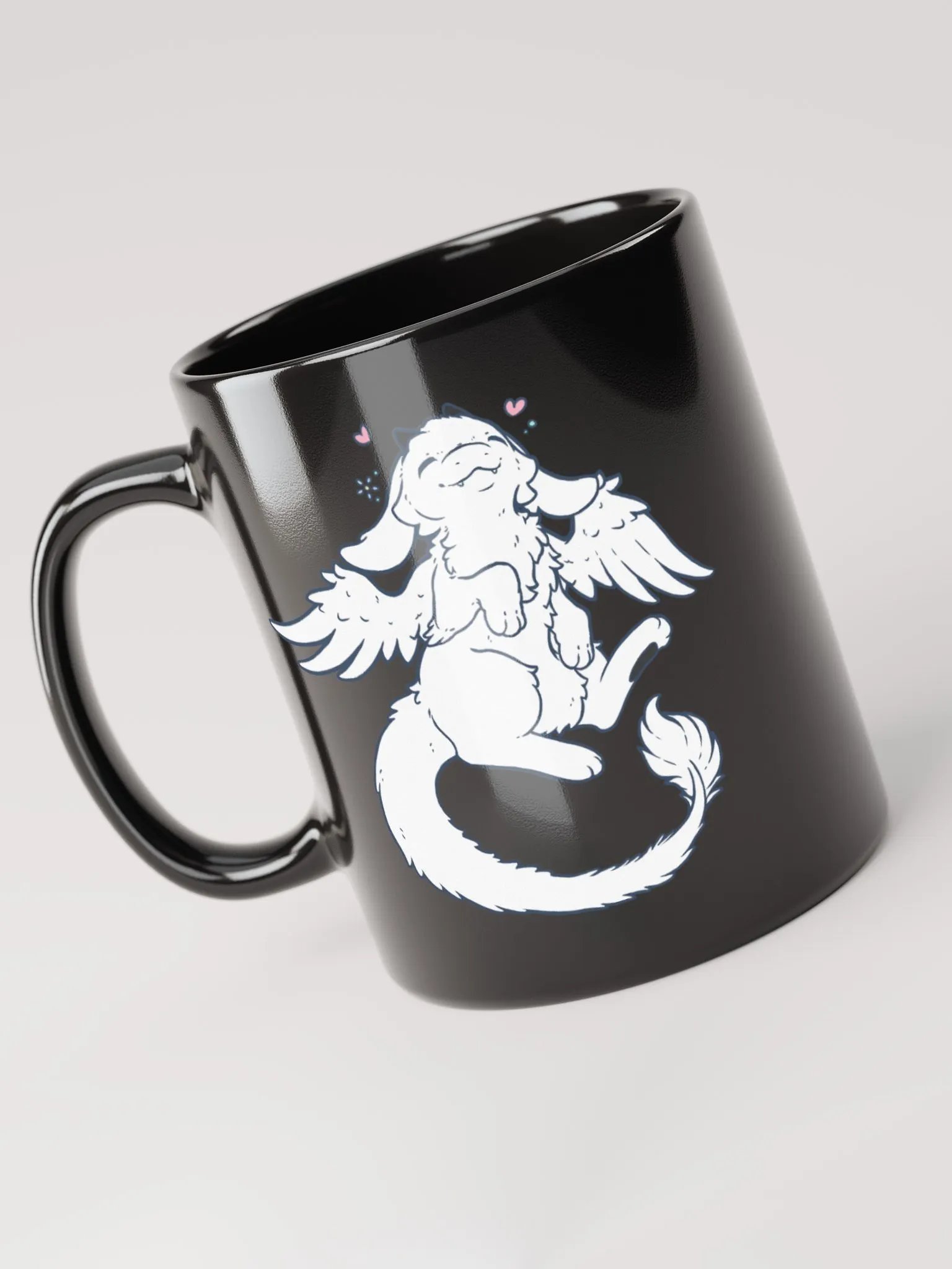 Sunza Smiles Glossy Black Mug product image (4)