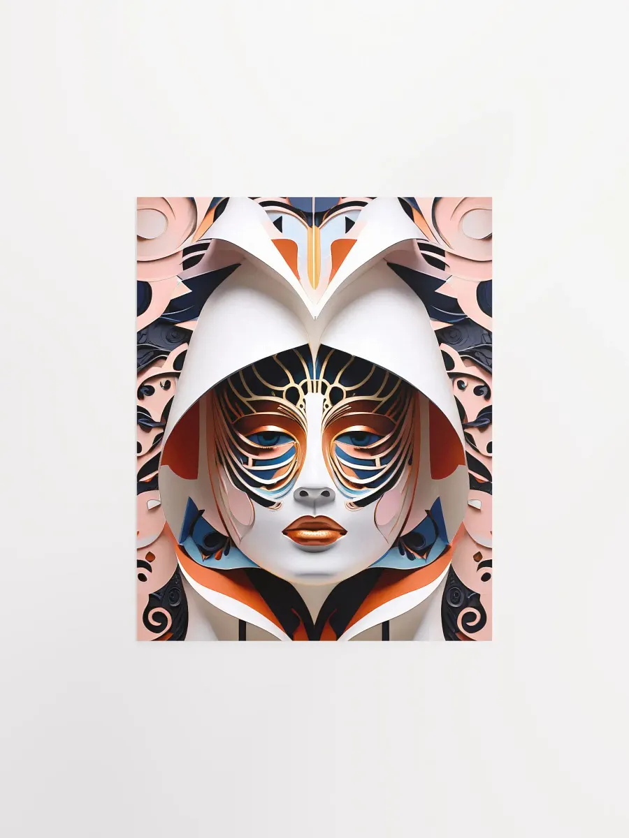 Kabuki Mask 2299 - Poster - Small and Standard Sizes - 8x10-11x14-12x16-16x20 Inches product image (1)
