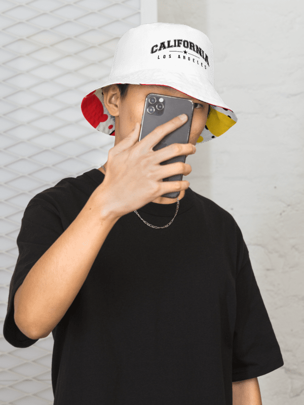 Pop Art Glam | California, Los Angeles Reversible Bucket Hat product image (4)